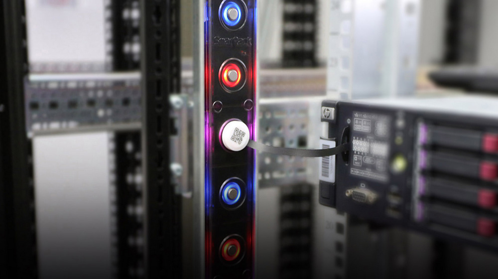 Digitalor's RFID asset tracking technology as shown in a data center rack..jpeg